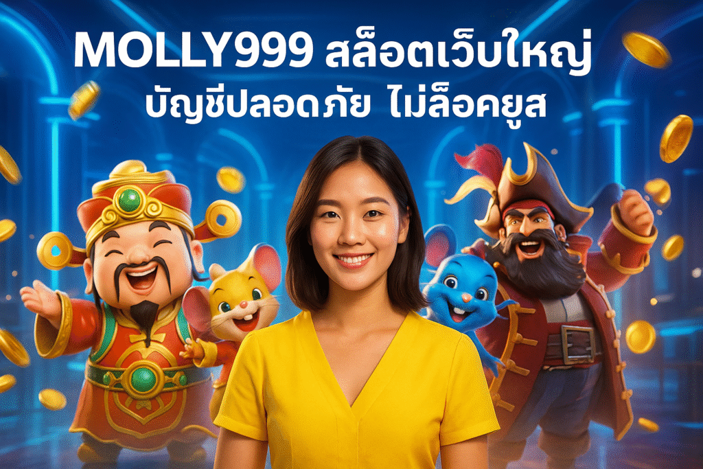 MOLLY999 สล็อตเว็บใหญ่ บัญชีปลอดภัย ไม่ล็อคยูส