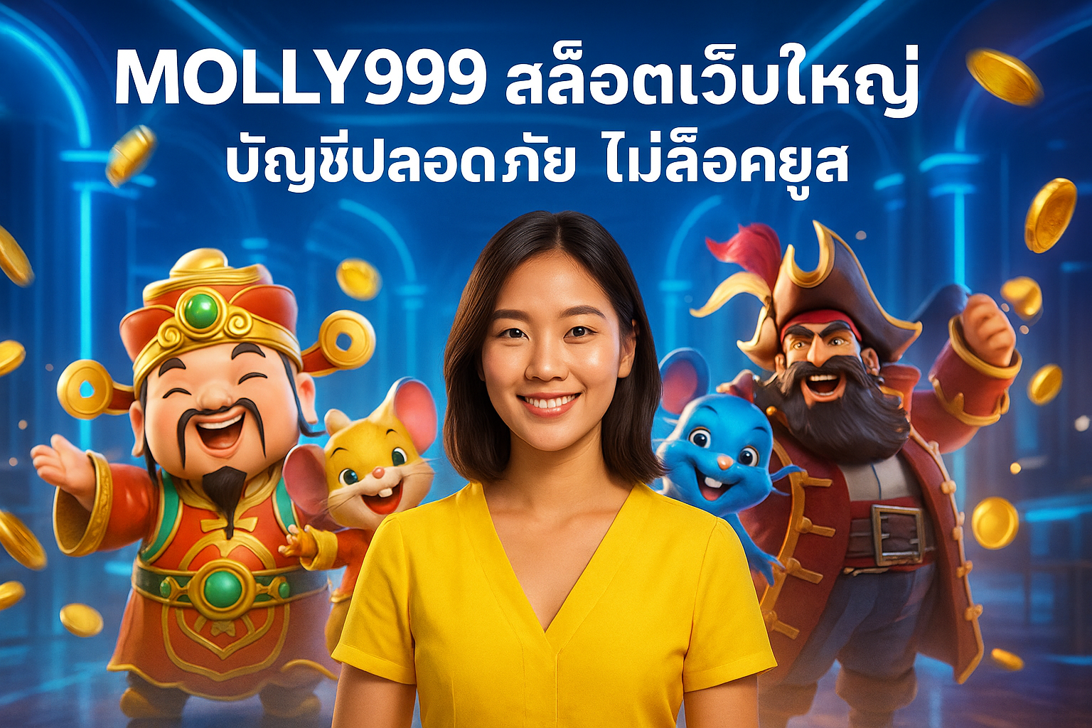 MOLLY999 สล็อตเว็บใหญ่ บัญชีปลอดภัย ไม่ล็อคยูส